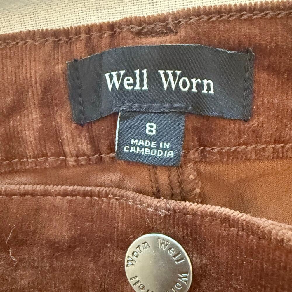Well Worn | brown small corduroy pants | size 8 - Picture 7 of 8